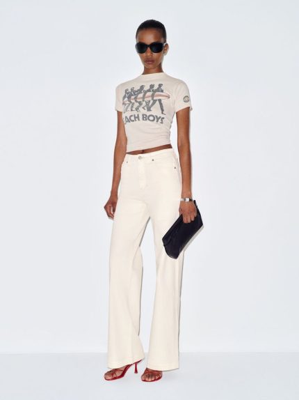 Fior Di Latte Bex Super Stretch High Rise Wide Leg Jeans