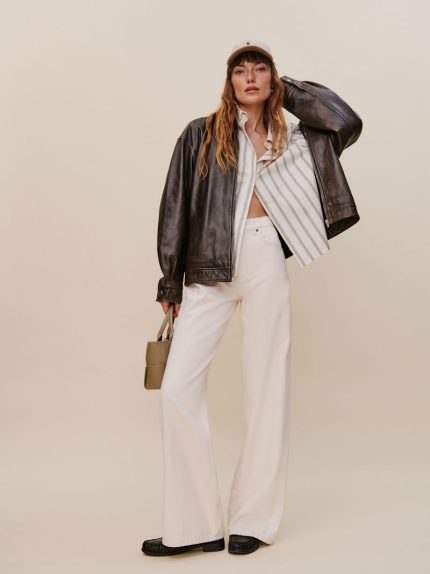 Fior Di Latte Cary High Rise Slouchy Wide Leg Jeans