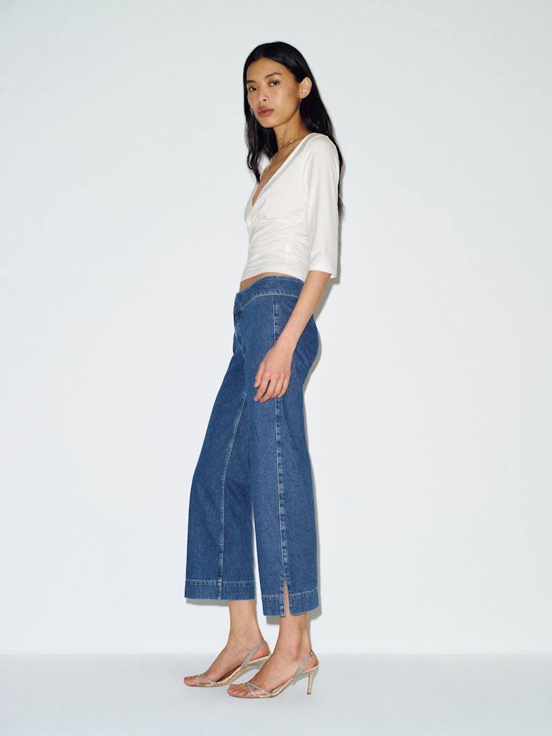 Faxa Kat Low Rise Straight Cropped Jeans - Image 5