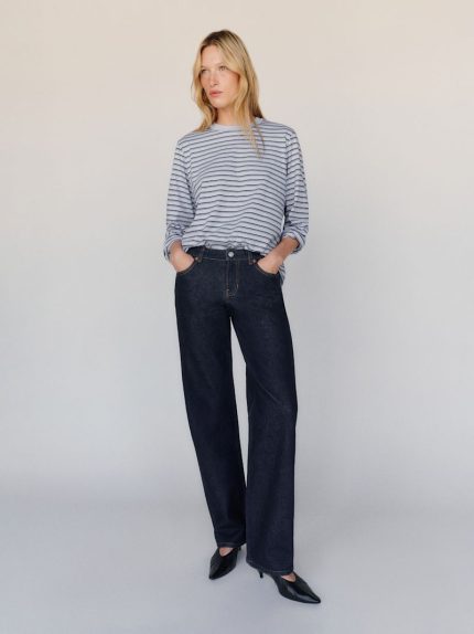 Ondine Charlee Low Rise Straight Leg Jeans