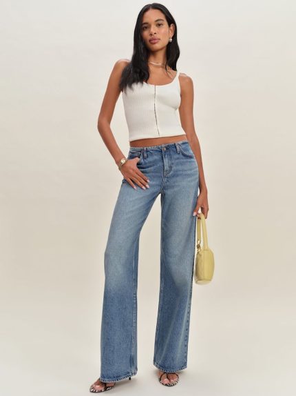Colorado No Waistband Cary Low Rise Slouchy Wide Leg Jeans