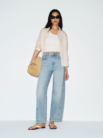 Allen Tyler Mid Rise Barrel Jeans