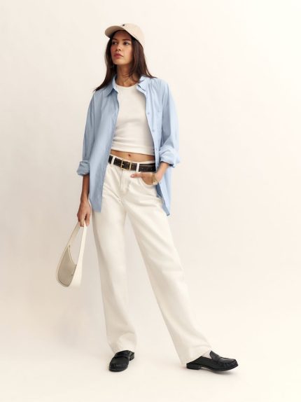 Fior Di Latte Val 90s Mid Rise Straight Jeans