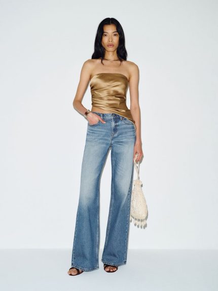 Reef Cary Low Rise Slouchy Wide Leg Jeans
