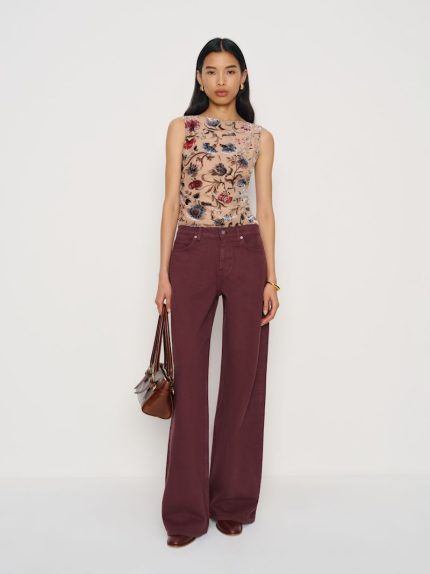 Blackberry Cary Low Rise Slouchy Wide Leg Jeans