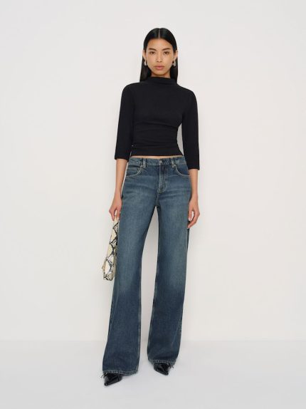 Derg Cary Low Rise Slouchy Wide Leg Jeans