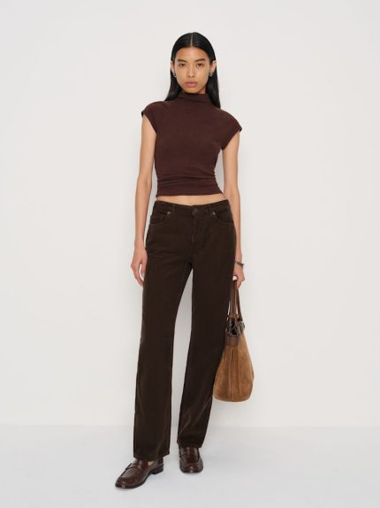 Mole Corduroy Charlee Low Rise Straight Leg Jeans